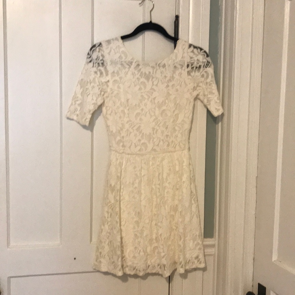 Francesca’s White Lace Dress
